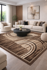 Covor Modern cu Model Geometric pentru Living - Luna 1816