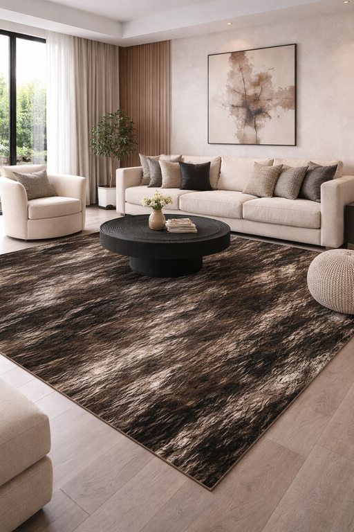 covor modern maro integrat in living elegant