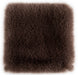 Covor pufos maro pentru living, forma patrata, tip blanita, ideal pentru decor modern si confort