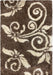 covor pufos maro model floral covor living modern moale si confortabil pentru dormitor