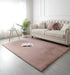 covor pufos roz blanita iepure pentru living si dormitor covor moale modern elegant