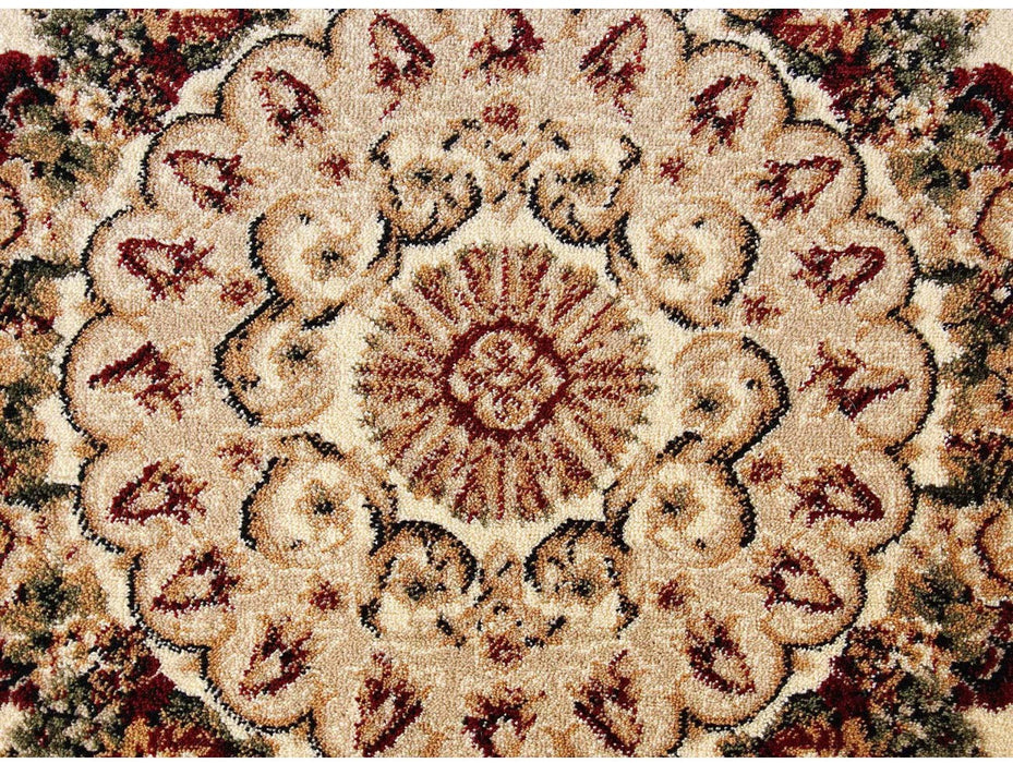 covor-rotund-crem-floral-detaliu-centru