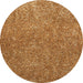 Covor rotund living bej pufos tip shaggy, covor modern elegant pentru dormitor sau living