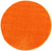 Covor rotund portocaliu modern pentru living, cu design minimalist si aspect elegant