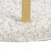 Covor rotund shaggy alb pufos pentru living, covor modern confortabil pentru interior