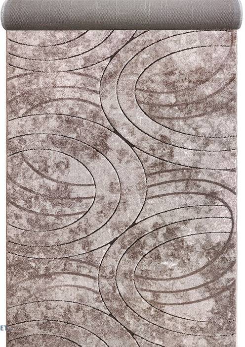 Covor traversa crem maro cu design contemporan pentru interior elegant