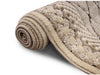 Covor traversa crem maro cu design contemporan pentru interior modern