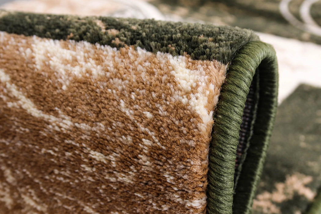 Covor traversa verde flexibila si usoara rulata usor de depozitat potrivita pentru spatii lungi si inguste