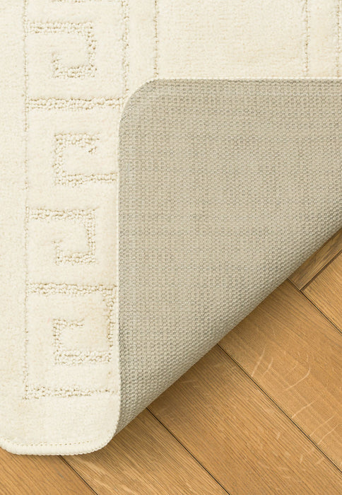 detaliu covor baie ecru textura moale covoras baie modern pentru baie