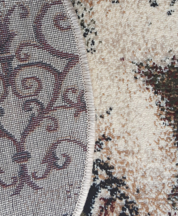 detaliu margine covor modern oval