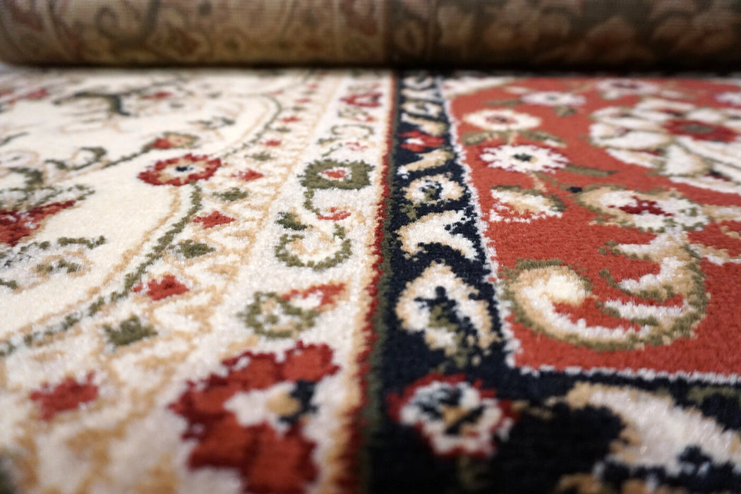 detaliu textura covor clasic multicolor