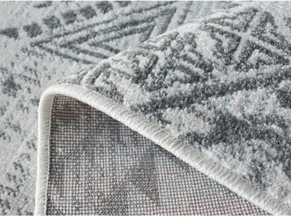 Detaliu textură moale covor modern gri