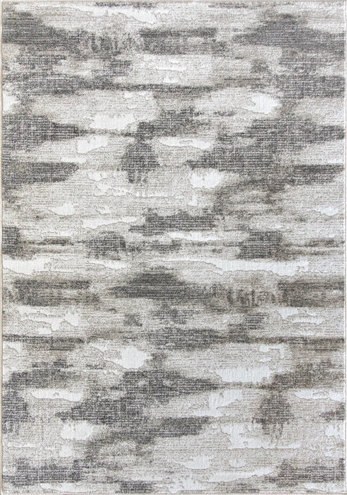 detaliu textura si model abstract covor modern gri bej