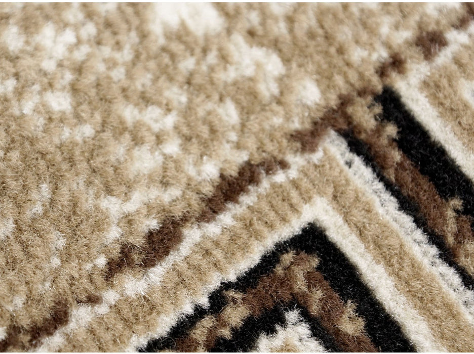 detaliu-textura-covor-modern-maro-bej