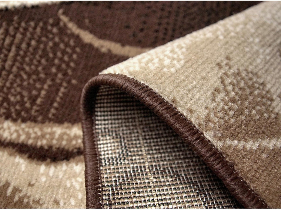 detaliu-margine-covor-modern-maro-bej