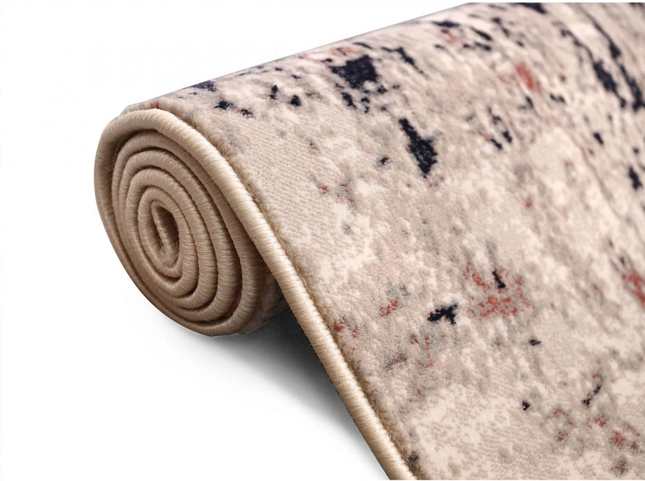 Detaliu textura traversa crem moderna cu fir dens si aspect elegant