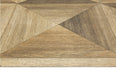 Linoleum bej maro model lemn geometric, aspect natural si usor de intretinut