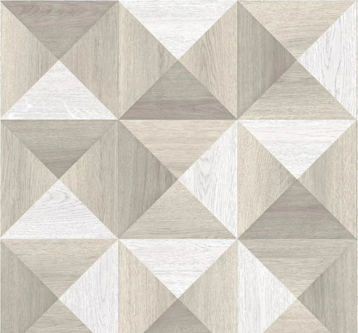 Detaliu linoleum crem cu model geometric modern, design elegant si usor de intretinut