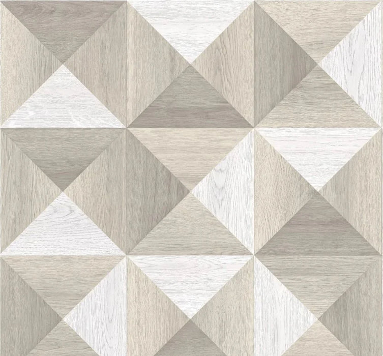 Detaliu linoleum crem cu model geometric modern, design elegant si usor de intretinut