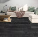 Linoleum negru pentru living, efect lemn elegant, pardoseala moderna si rezistenta