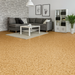 Linoleum PVC bej pentru living, pardoseala moderna, rezistenta la trafic si usor de intretinut