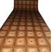 Linoleum PVC maro la rola cu model clasic, potrivit pentru bucatarie sau hol
