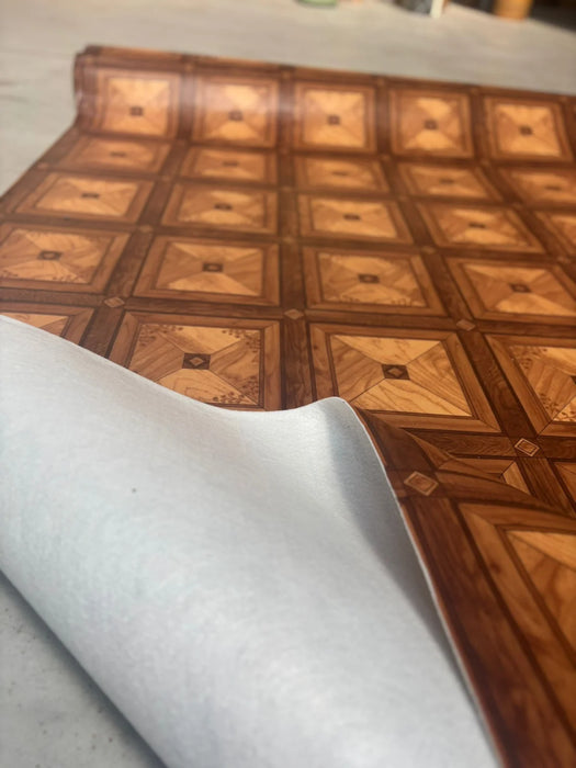Linoleum PVC maro cu suport pasla pentru izolatie termica si fonica