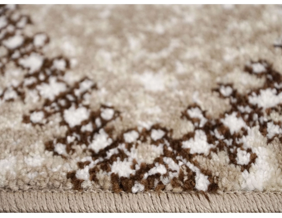 Margine covor modern crem bej finisaj rezistent si durabil