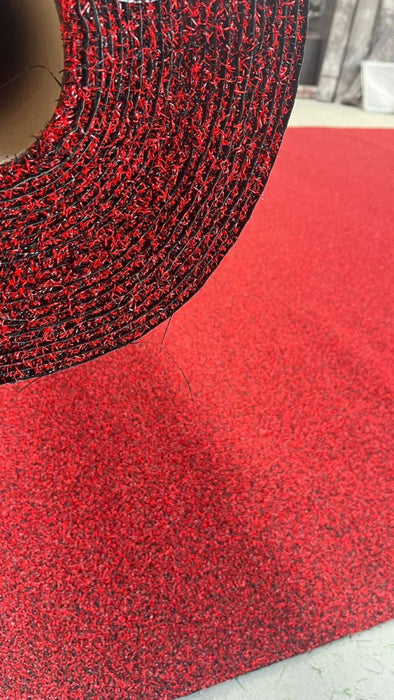 Gazon artificial / covor gazon Coir rosu decorativ pentru evenimente, inaltime fir 14 mm, super-rezistent, modern, dimensiuni variate