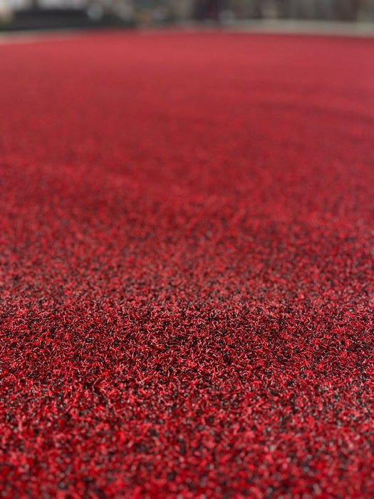 Gazon artificial / covor gazon Coir rosu decorativ pentru evenimente, inaltime fir 14 mm, super-rezistent, modern, dimensiuni variate