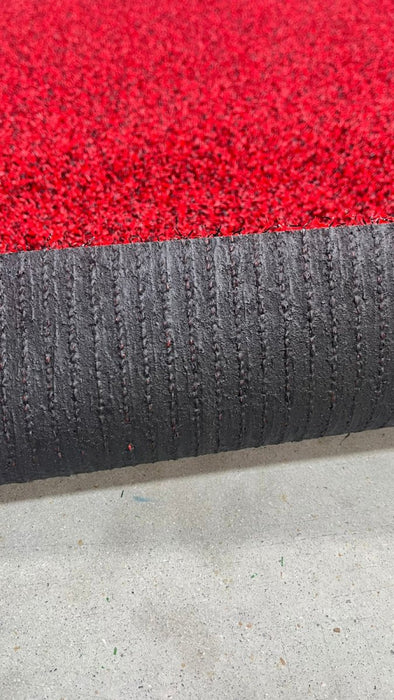 Gazon artificial / covor gazon Coir rosu decorativ pentru evenimente, inaltime fir 14 mm, super-rezistent, modern, dimensiuni variate