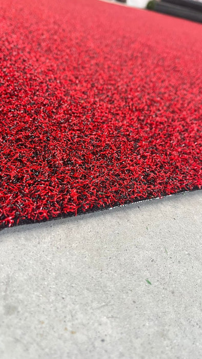 Gazon artificial / covor gazon Coir rosu decorativ pentru evenimente, inaltime fir 14 mm, super-rezistent, modern, dimensiuni variate