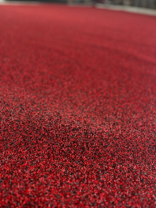 Gazon artificial / covor gazon Coir rosu decorativ pentru evenimente, inaltime fir 14 mm, super-rezistent, modern, dimensiuni variate