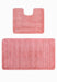 set covorase baie antiderapante roz 2 piese covor wc si covor baie moale pentru baie moderna