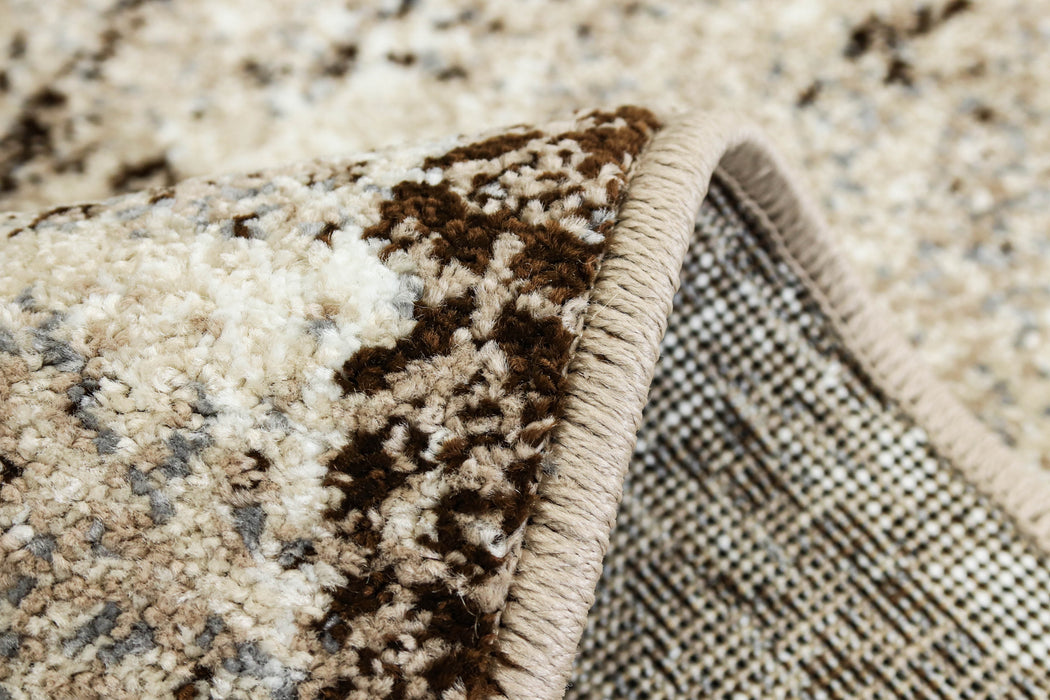 Spate covor crem bej din polipropilena rezistent pentru trafic