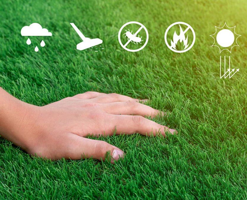 Gazon artificial / mocheta iarba decorativa verde Sri Lanka , inaltime fir 40 mm, antiderapant, pentru interior/exterior, dimensiuni variate