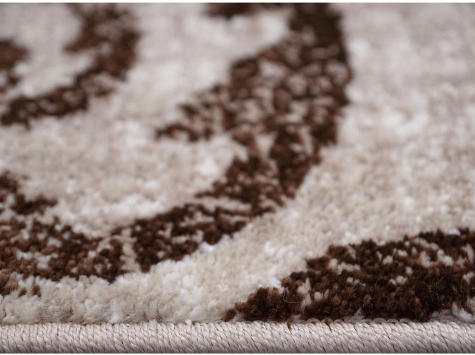 Textura covor bej maro modern cu model floral pentru living