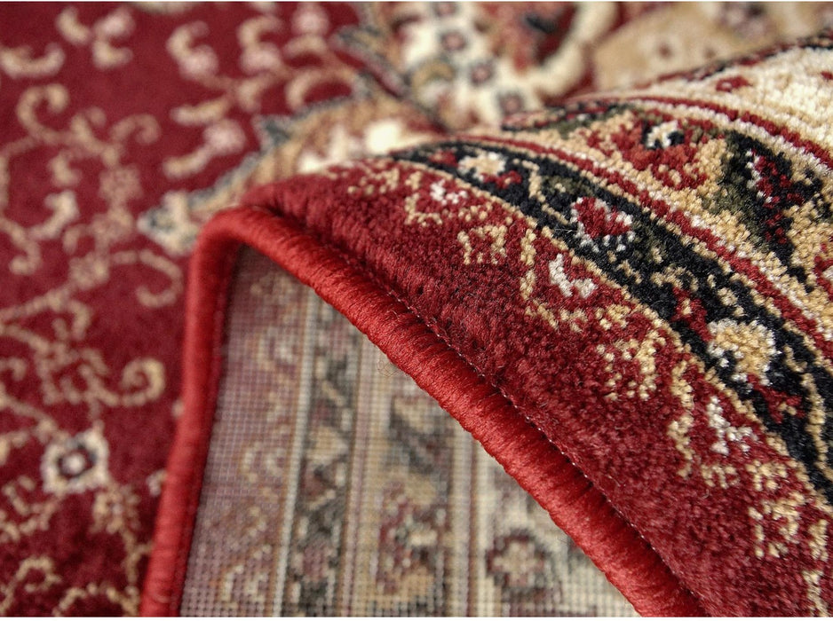 detaliu covor clasic grena