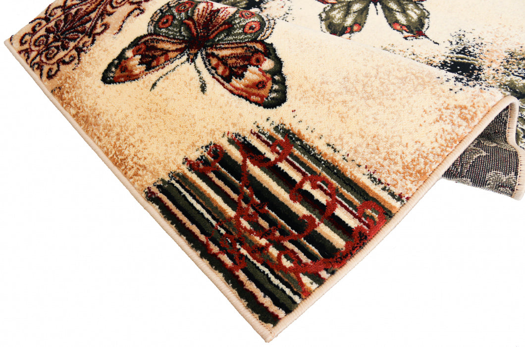 textura covor modern cu fluturi