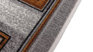 Traversa antiderapanta pentru hol gri, model modern geometric, stabila pe podea