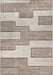 Traversa bej maro cu model geometric modern potrivita pentru hol