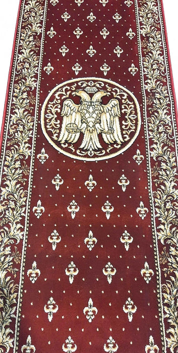 Traversa biserica grena cu ornament religios si vultur bicefal