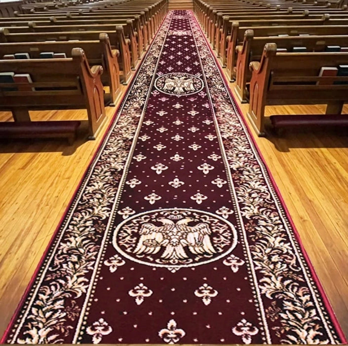 Traversa biserica grena cu vultur bicefal auriu