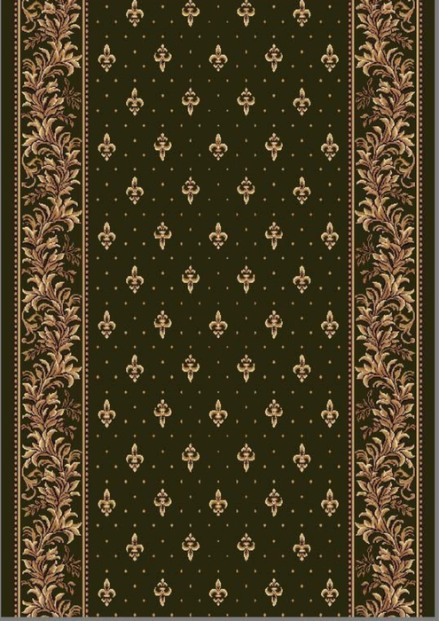 Traversa biserica verde cu model crin regal repetitiv