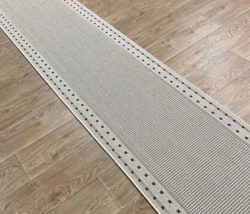 Traversa antiderapanta pentru bucatarie bej, covor lung pentru zona de gatit si trafic intens