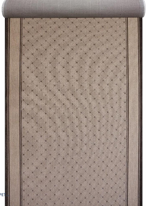 Traversa bucatarie bej maro antiderapanta, covor lung pentru zona de gatit