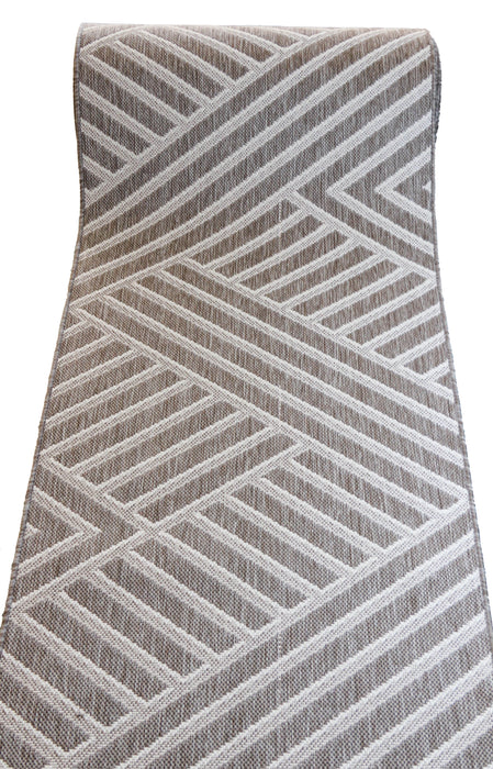 Traversa lunga pentru bucatarie crem bej, covor antiderapant rezistent la trafic