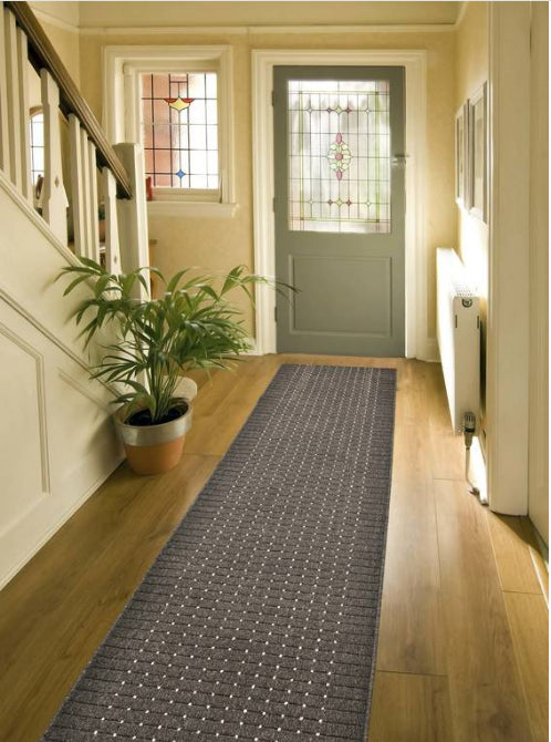 Traversa bucatarie antiderapanta gri, covor bucatarie lung modern pentru bucatarie si hol