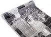Traversa covor gri cu design modern pentru hol lung sau living