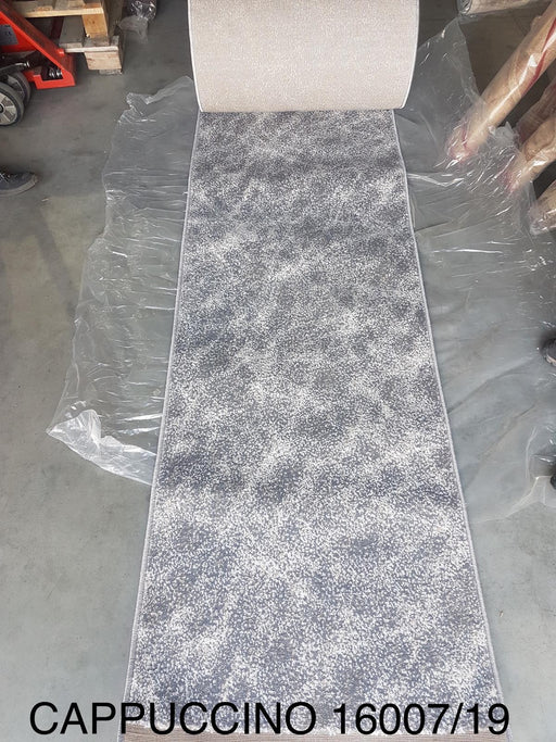 Traversa covor gri moderna pentru hol lung sau living, model elegant si usor de intretinut